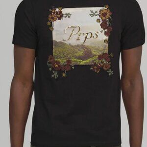 PRPS Hickory Cotton Embroidered Graphic Tee NEW W/TAGS